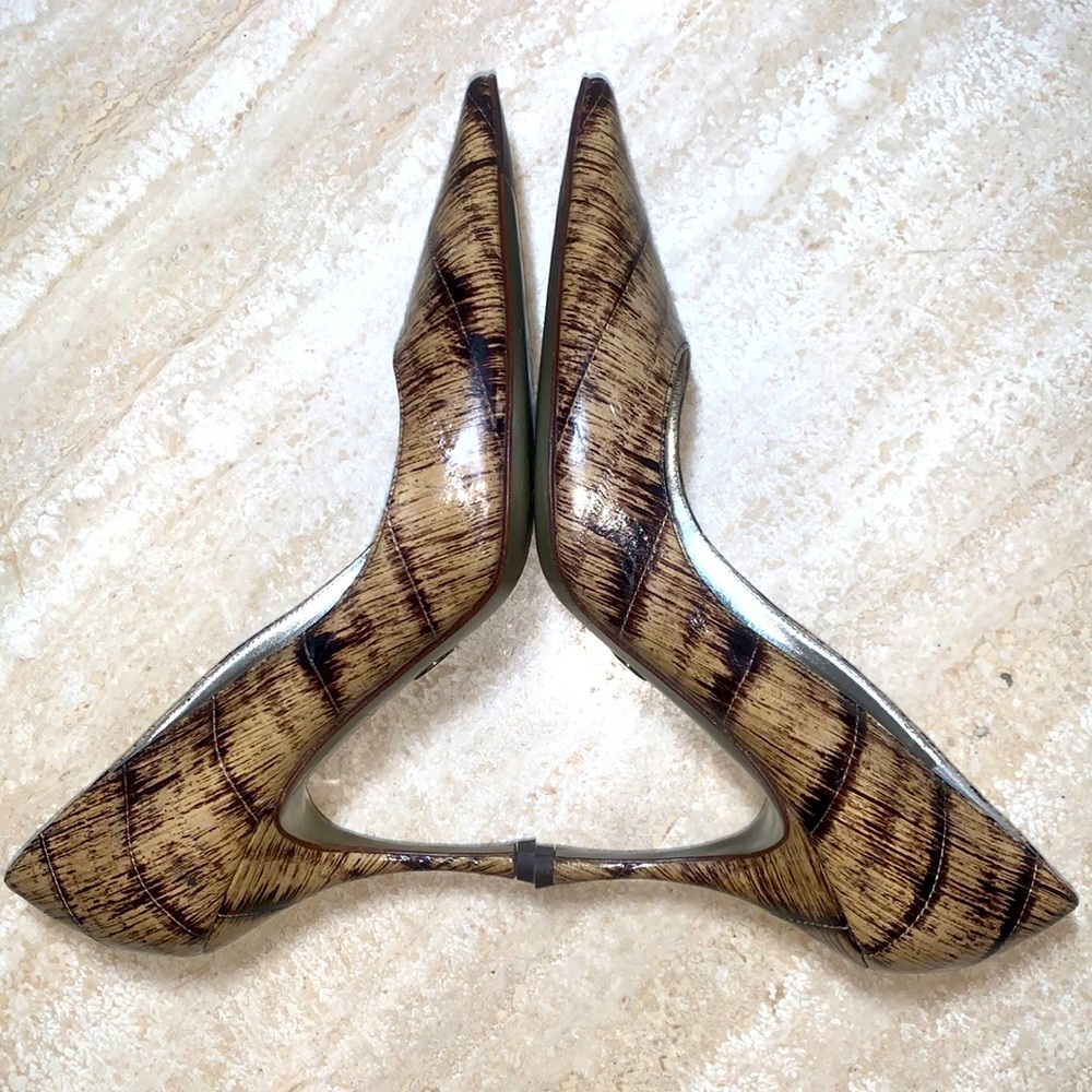DOLCE & GABBANA eel stilettos heels, tan/brown. Did you hear? Eel's the deal! 38 - Picture 5 of 16